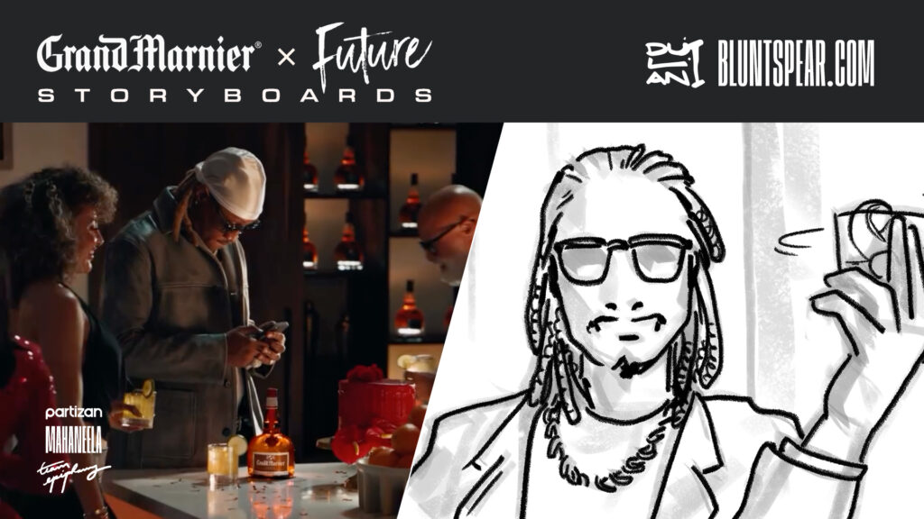  Liquor, Grand Marnier, Grand Encounter, Future, Remix Your Legacy, mahaneela,partizan,storyboards, story art, london storyboards, london, dulani wilson, bluntspear.com,storyboard artist, sensational, 