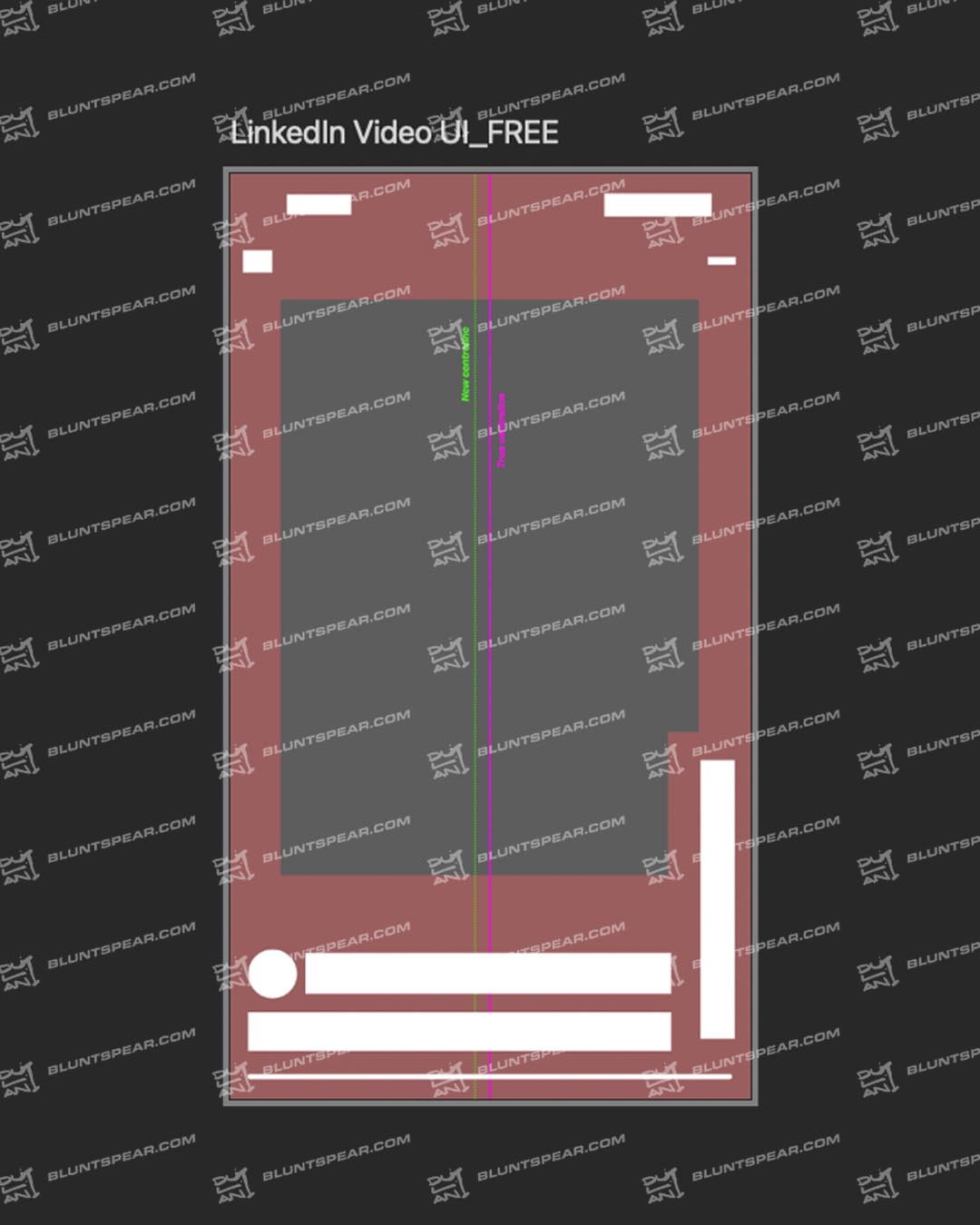 LinkedIn Video app ui overlay guide – Free. Artwork by Dulani Wilson. All rights reserved to respective owners © 2025